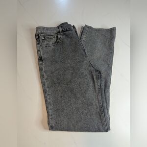 Gap 90s Straight High Rise Size 31/12t Black Wash Women's Jeans